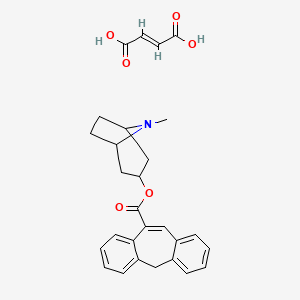 3-alpha-Tropanyl 5H-dibenzo(a,d)cyclohepten-10-carboxylate hydrogen fumarate