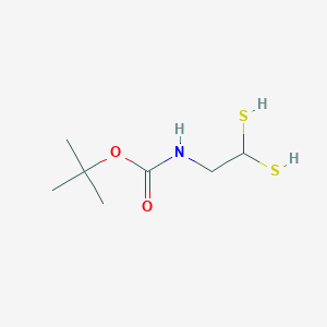 tert-Butyl [2,2-bis(sulfanyl)ethyl]carbamate