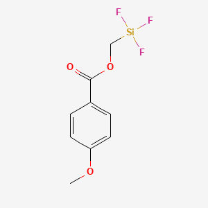 (Trifluorosilyl)methyl 4-methoxybenzoate