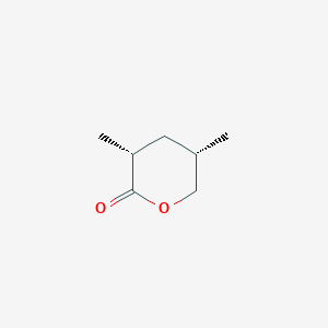 2H-Pyran-2-one, tetrahydro-3,5-dimethyl-, (3R,5S)-