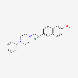 1-(2-(6-Methoxy-2-naphthalenyl)propyl)-4-phenylpiperazine