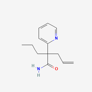 molecular formula C13H18N2O B15440356 alpha-Allyl-alpha-propyl-2-pyridineacetamide CAS No. 71824-54-9