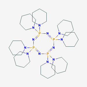 molecular formula C40H80N12P4 B154406 2,2,4,4,6,6,8,8-Octa(1-piperidinyl)-1,3,5,7,2lambda~5~,4lambda~5~,6lambda~5~,8lambda~5~-tetraazatetraphosphocine CAS No. 1678-55-3