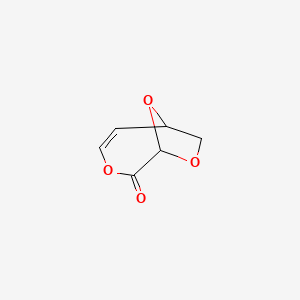 molecular formula C6H6O4 B15440667 3,8,9-Trioxabicyclo[4.2.1]non-4-EN-2-one CAS No. 71021-19-7