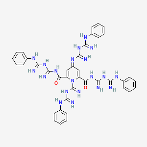 2,6-Pyridinedicarboxamide, 1,4-dihydro-N,N',1-tris(imino((imino(phenylamino)methyl)amino)methyl)-4-((imino((imino(phenylamino)methyl)amino)methyl)imino)-