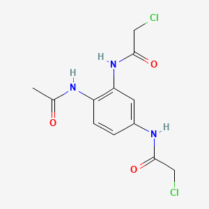 Acetanilide, 2',4'-bis(2-chloroacetamido)-