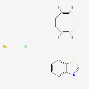 1,3-benzothiazole;(1Z,5Z)-cycloocta-1,5-diene;rhodium;chloride