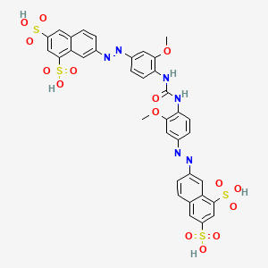 1,3-Naphthalenedisulfonic acid, 7,7'-[carbonylbis[imino(3-methoxy-4,1-phenylene)azo]]bis-