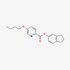 Picolinic acid, 5-butoxy-, 5-indanyl ester