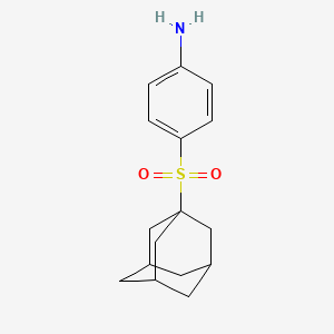 molecular formula C16H21NO2S B15440782 4-(1-Adamantylsulfonyl)aniline CAS No. 68748-86-7