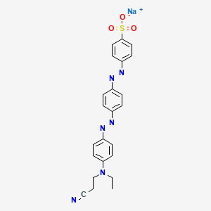 Benzenesulfonic acid, 4-[[4-[[4-[(2-cyanoethyl)ethylamino]phenyl]azo]phenyl]azo]-, sodium salt