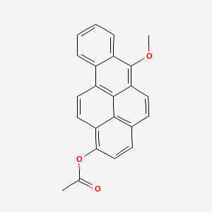 molecular formula C23H16O3 B15440820 (6-Methoxybenzo(a)pyren-1-yl) acetate CAS No. 74192-52-2