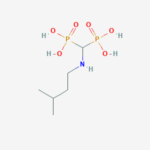 [(3-Methylbutylamino)-phosphonomethyl]phosphonic acid