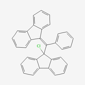 9-Chloro-9-[(9H-fluoren-9-ylidene)(phenyl)methyl]-9H-fluorene