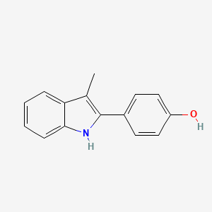 4-(3-Methyl-1H-indol-2-yl)phenol