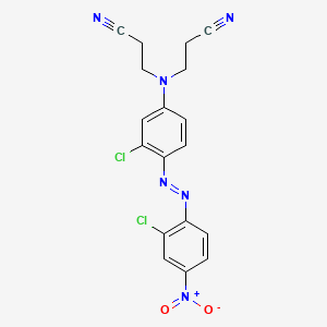 Propanenitrile, 3,3'-((3-chloro-4-((2-chloro-4-nitrophenyl)azo)phenyl)imino)bis-