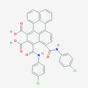 3,4-Bis[(4-chlorophenyl)carbamoyl]perylene-1,2-dicarboxylic acid