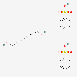 Benzenesulfonic acid;hexa-2,4-diyne-1,6-diol