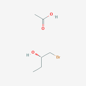 Acetic acid--(2S)-1-bromobutan-2-ol (1/1)