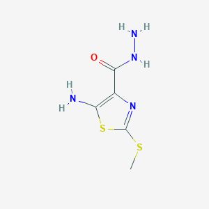 5-Amino-2-(methylsulfanyl)-1,3-thiazole-4-carbohydrazide