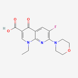 1-Ethyl-6-fluoro-7-(morpholin-4-yl)-4-oxo-1,4-dihydro-1,8-naphthyridine-3-carboxylic acid