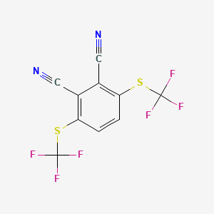 3,6-Bis[(trifluoromethyl)sulfanyl]benzene-1,2-dicarbonitrile