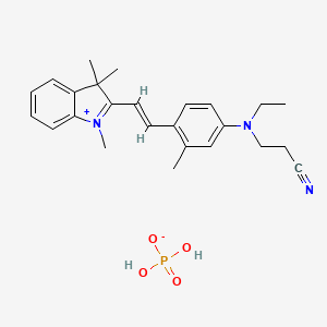 2-(4-((2-Cyanoethyl)ethylamino)-2-methylstyryl)-1,3,3-trimethyl-3H-indolium dihydrogen phosphate