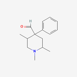 molecular formula C15H21NO B15441235 1,2,5-Trimethyl-4-phenylpiperidine-4-carbaldehyde CAS No. 66109-86-2