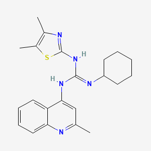 N-Cyclohexyl-N'-(4,5-dimethyl-2-thiazolyl)-N''-(2-methyl-4-quinolinyl)guanidine