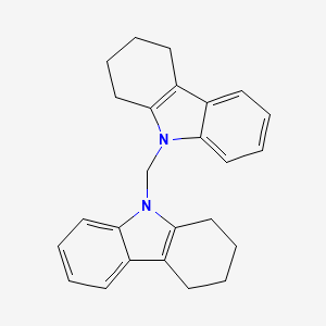 molecular formula C25H26N2 B15441256 9,9'-Methylenedi(2,3,4,9-tetrahydro-1H-carbazole) CAS No. 72755-27-2