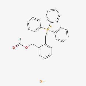 molecular formula C27H24BrO2P B15441281 ({2-[(Formyloxy)methyl]phenyl}methyl)(triphenyl)phosphanium bromide CAS No. 67219-45-8