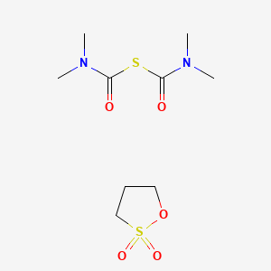 S-(dimethylcarbamoyl) N,N-dimethylcarbamothioate;oxathiolane 2,2-dioxide