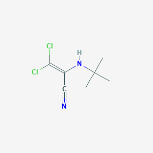 2-(tert-Butylamino)-3,3-dichloroprop-2-enenitrile