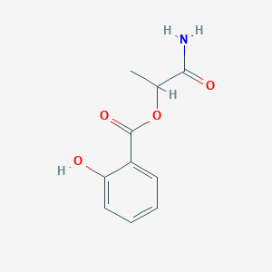 1-Amino-1-oxopropan-2-yl 2-hydroxybenzoate