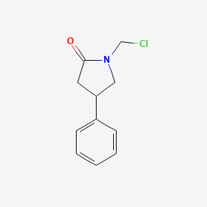 1-(Chloromethyl)-4-phenylpyrrolidin-2-one