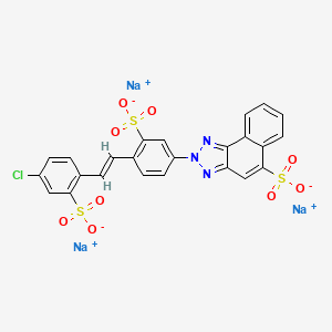 4-Chloro-4'-(5-sulfo-2H-naphtho(1,2-d)triazol-2-yl)-2,2'-stilbenedisulfonic acid