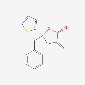 5-Benzyl-3-methylidene-5-(thiophen-2-yl)oxolan-2-one