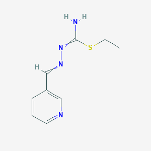 Hydrazinecarboximidothioic acid, (3-pyridinylmethylene)-, ethyl ester