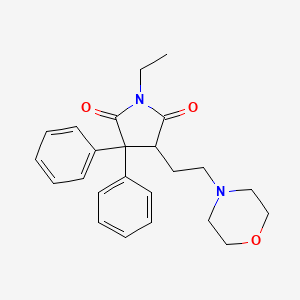 1-Ethyl-4-[2-(morpholin-4-yl)ethyl]-3,3-diphenylpyrrolidine-2,5-dione