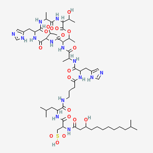 molecular formula C56H92N14O18S B15441792 Imacidin C CAS No. 72509-89-8