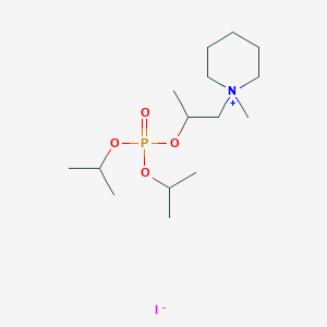 Piperidinium, 1-(2-hydroxypropyl)-1-methyl-, iodide, diisopropylphosphorate