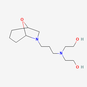 6-(3-(Bis(2-hydroxyethyl)amino)propyl)-8-oxa-6-azabicyclo(3.2.1)octane