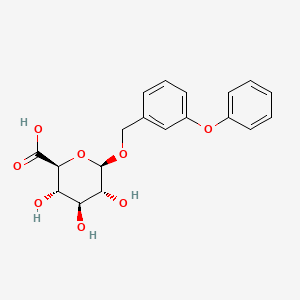 (2s,3s,4s,5r,6r)-3,4,5-trihydroxy-6-((3-phenoxyphenyl)methoxy)oxane-2-carboxylic Acid