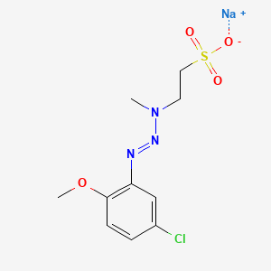 Ethanesulfonic acid, 2-[3-(5-chloro-2-methoxyphenyl)-1-methyl-2-triazenyl]-, sodium salt