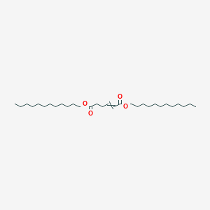 molecular formula C30H56O4 B15442137 Didodecyl hex-2-enedioate CAS No. 66201-72-7