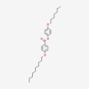 molecular formula C30H44O4 B15442164 4-(Heptyloxy)phenyl 4-(decyloxy)benzoate CAS No. 69280-97-3