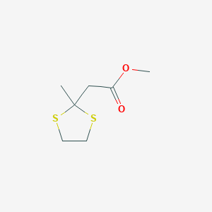 1,3-Dithiolane-2-acetic acid, 2-methyl-, methyl ester