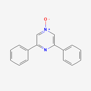 molecular formula C16H12N2O B15442189 Pyrazine, 2,6-diphenyl-, 4-oxide CAS No. 65464-22-4