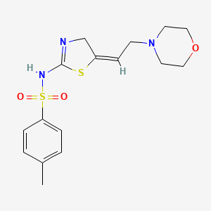 4-Methyl-N-(5-(2-(4-morpholinyl)ethylidene)-4,5-dihydro-2-thiazolyl)benzenesulfonamide