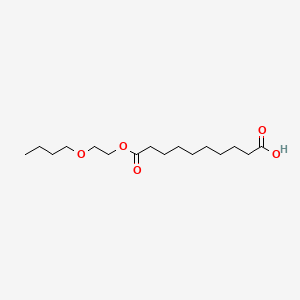 molecular formula C16H30O5 B15442225 Decanedioic acid, 2-butoxyethyl ester CAS No. 68186-66-3